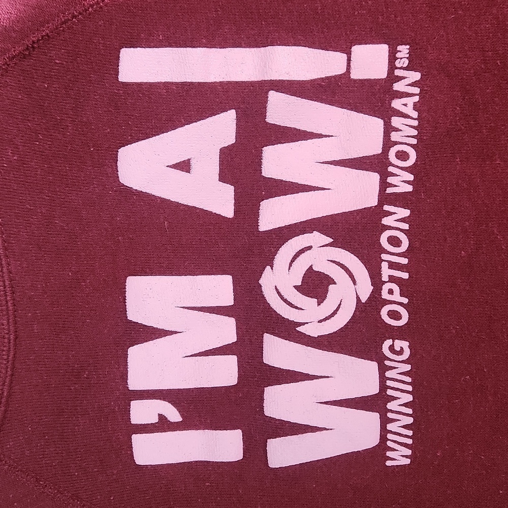 Vintage Crewneck Maroon Cotton Sweatshirt - Picture 3 of 5